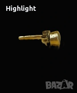 Златна Обица, бяло злато, снимка 5 - Обеци - 53123730