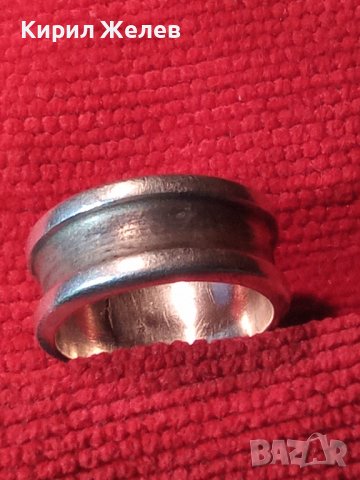 СТАР МЕКСИКАНСКИ МАСИВЕН СРЕБЪРЕН ПРЪСТЕН Тип ХАЛКА СРЕБРО MEXICO925 МАЙСТОРСКА АРТ ИЗРАБОТКА 60681