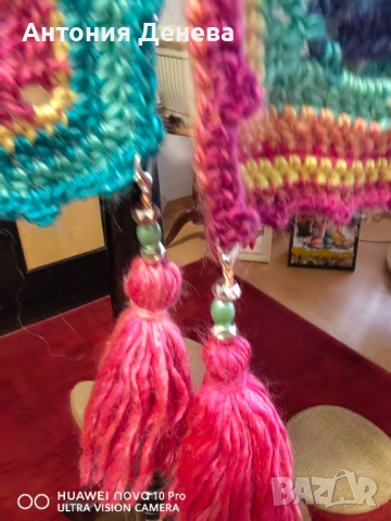 Шал от вълнена прежда , много мекичкък и топъл , снимка 5 - Шалове - 53504371