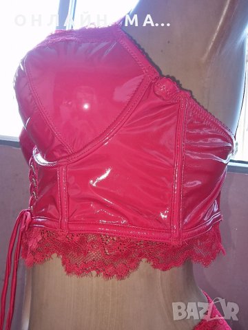 Латексов Комплект с.м.л.хл , снимка 4 - Корсети, бюстиета, топове - 40778385