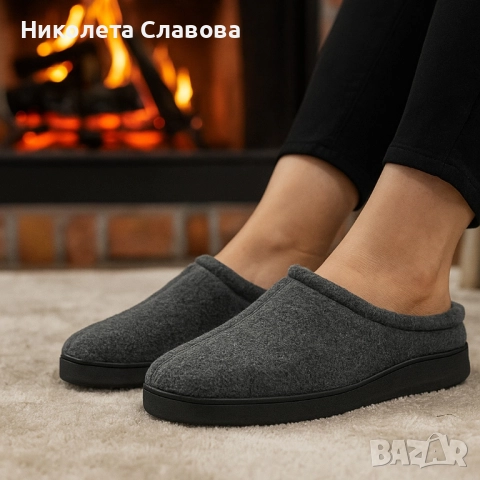 Топли и удобни домашни чехли , снимка 4 - Чехли - 51648115