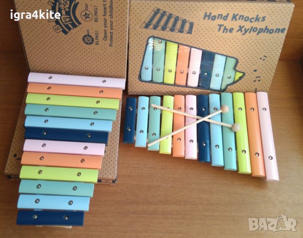 Голям дървен ксилофон, снимка 5 - Музикални играчки - 38386892