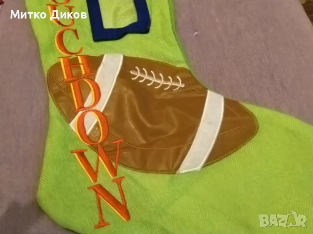 НФЛ Touchdown американски футбол коледен ботуш нов, снимка 3 - Други спортове - 48308914