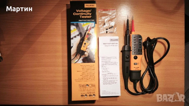 FLUKE T110 Voltage Tester - Тестер за напрежение и проводимост с два полюса и LED индикатори, снимка 3 - Друга електроника - 52965533