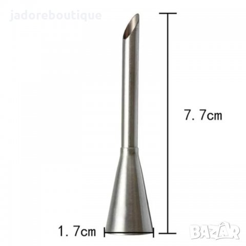 Накрайник за пош за пълнене на еклери, мъфини и други - два размера, снимка 2 - Аксесоари за кухня - 33481409