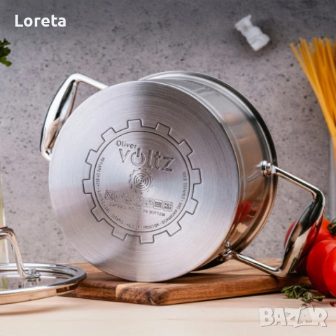 Тенджера Oliver Voltz OBerlin Premium Collection, Неръждаема стомана 18/10, Индукция, снимка 5 - Съдове за готвене - 53437701