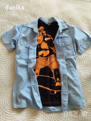 Лот тениски Zara,  George и ризи , къси панталони H&M 134 140, снимка 3 - Детски тениски и потници - 28828494