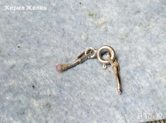 СТАРА СРЕБЪРНА ЗАКОПЧАЛКА За КОЛИЕ ВЕРИЖКА ГРИВНА СРЕБРО 925 ITALY КАРАБИНКА За СИНДЖИР 49940, снимка 3 - Други - 49122857