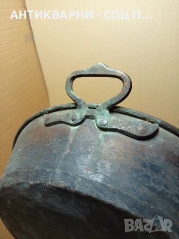 Соц Стара Подписана Медна Тава За Лютеница 1928г. 8лт., снимка 7 - Антикварни и старинни предмети - 50553887