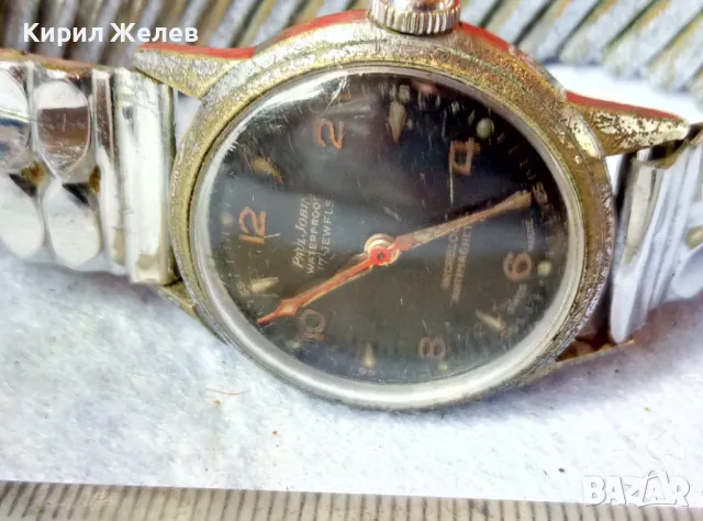 Paul Jobin INCABLOC 17 JEWELS SWISS MADE Стар РЯДЪК МЕХАНИЧЕН РЪЧЕН ШВЕЙЦАРСКИ ЧАСОВНИК РАБОТИ 49580, снимка 9 - Антикварни и старинни предмети - 48443886