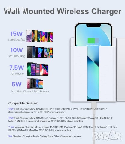 LANBON P2 Безжично зарядно устройство за телефон, снимка 7 - Безжични зарядни - 42940129