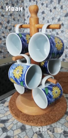 комплект  порцеланови чашки за кафе 6 броя, снимка 3 - Чаши - 28571860
