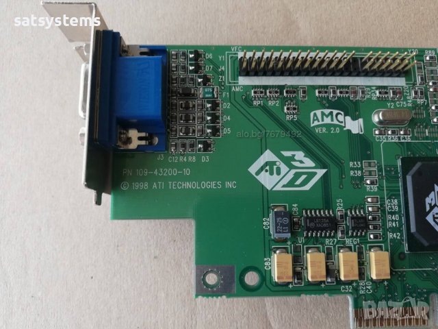 Видео карта ATI 3D Rage Pro Turbo 8MB AGP, снимка 6 - Видеокарти - 36876916