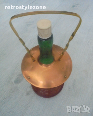 № 8258 стара музикална поставка  с бутилка , снимка 2 - Други ценни предмети - 51684552