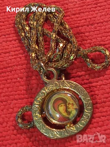 СТАРА ДВУСТРАННА ПРАВОСЛАВНА ИКОНКА с ВЕРИЖКА 39824, снимка 9 - Антикварни и старинни предмети - 46497045