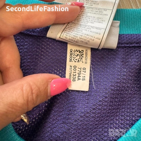 Мъжки баскетболен потник Adidas NBA лилав размел L, снимка 3 - Спортни дрехи, екипи - 53269951