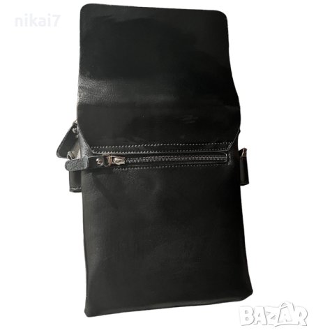 Мжка чанта спортно елегантна от естествена кожена телешки бокс, снимка 5 - Чанти - 42944228