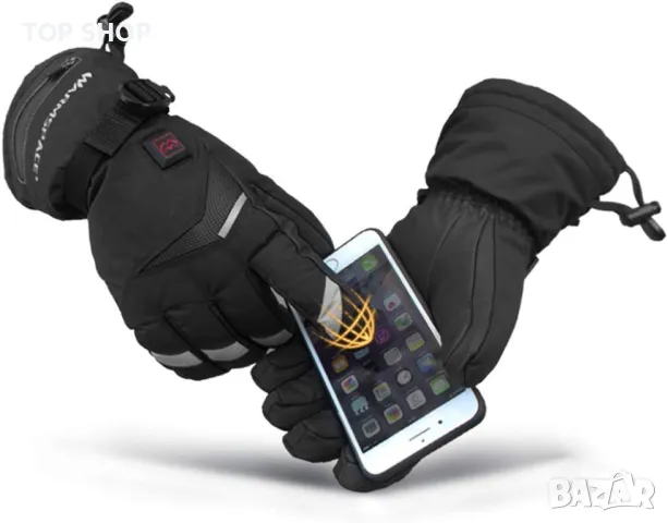 Електрически Ски ръкавици Мотор Мъже Жени с електрическа акумулаторна Зима Колоездене, снимка 5 - Аксесоари и консумативи - 48853535