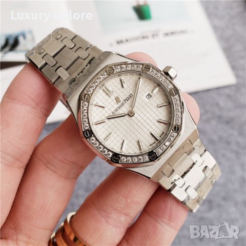 Дамски часовник Audemars Piguet Royal Oak Ladies с автоматичен механизъм, снимка 4 - Дамски - 37648704