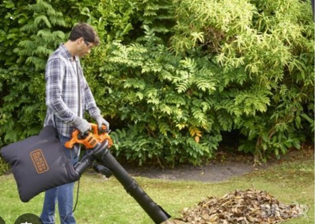 Уред за издухване и събиране на листа BLACK & DECKER 3000 W, снимка 2 - Прахосмукачки - 47240851