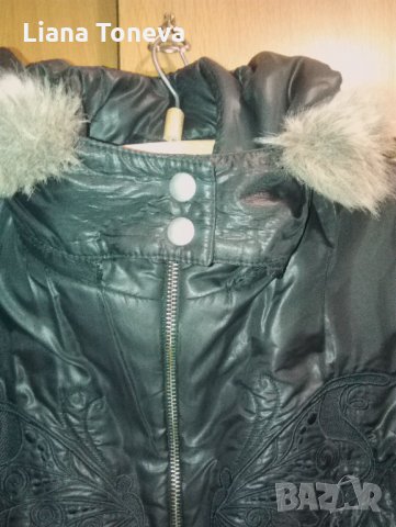 ЗИМНА ШУБА"РОСИ"ЧЕРНА, снимка 2 - Палта, манта - 33352241