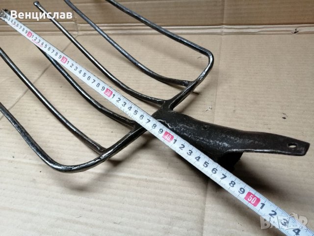 Стара Кована Вила За Въглища. , снимка 7 - Антикварни и старинни предмети - 35516463