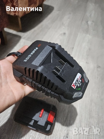 Акумулаторна батерия Parkside 4 ah и зарядно 2,4 Ah, снимка 3 - Винтоверти - 52336943