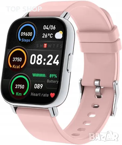 Смарт часовник Glory Fit Smart Watches- розов, снимка 4 - Смарт гривни - 49156788