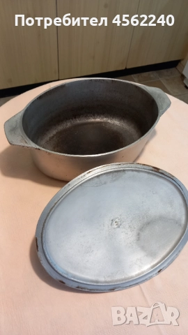 Овална алуминиева тенджера (Гусятница), снимка 2 - Съдове за готвене - 51469454
