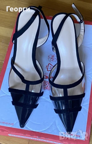 Прозрачни, остри, затворени обувки., снимка 6 - Дамски обувки на ток - 51375722