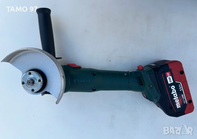 METABO W 18 LT BL 11-125 - Безчетков ъглошлайф 2x18V 5.5Ah като нов!, снимка 4 - Ъглошлайфи - 53191105