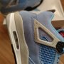 Нови Мъжки Обувки Nike Air Jordan Retro 4 UNC University Blue Сини Кецове Маратонки Размер 43, снимка 13