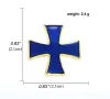 Командирски Масонски Ръкавели Тамплиери Рицари Blue Enamel Cross Knights Templar Cufflinks Commander, снимка 4