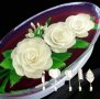 5 бр  метални пера шприц за 3D желиран десерт декорация и украса цветя, снимка 2