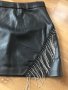 Кожена черна пола Calliope, снимка 4