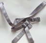 Кръстосани сиви презрамки за сутиен със сребриста халка 012#, снимка 2