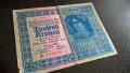 Банкнота - Австрия - 1000 крони | 1922г., снимка 1 - Нумизматика и бонистика - 26223374