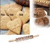 Дървена точилка, с релефни шарки за бисквитки, тесто, фондан Великден, снимка 1