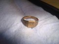 СТАРИНЕН ПОЗЛАТЕН БРОНЗОВ АРТ ДЕКО МАЙСТОРСКИ ПРЪСТЕН УНИКАТ с БУКВА - Е - РЪЧНО ОРНАМЕНТИРАН 28412, снимка 9