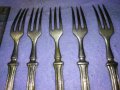 Лот 5 СТАРИННИ ALPACCA Сребърна СПЛАВ АРИСТОКРАТИЧНИ НЕМСКИ ДЕСЕРТНИ ВИЛИЧКИ с МАРКИРОВКА 42190, снимка 6