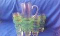 Ретро кана и 6 чаши за безалкохолно, вода, снимка 1 - Антикварни и старинни предмети - 37796539