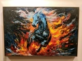 ,, Огнен танц"картина Маслена живопис , снимка 1
