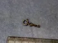 СТАРА СРЕБЪРНА ЗАКОПЧАЛКА СРЕБРО 925 ITALY КАРАБИНКА За КОЛИЕ ГРИВНА ВЕРИЖКА 49934, снимка 6