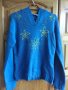 пуловер с качулка и бродерия, снимка 1 - Блузи с дълъг ръкав и пуловери - 37372406