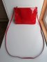 Малка червена чанта естествен лак-нова, снимка 2