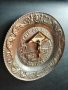 Медена чиния за стена , снимка 2