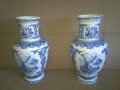 Комплект от две старинни порцеланови вази - ваза, снимка 1 - Антикварни и старинни предмети - 37629589