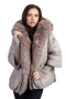 Зимно дамско яке с качулка 4070, яка от изкуствен косъм, снимка 15