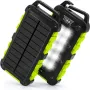  Преносимо слънчево зарядно с 3 изхода и 10 LED фенерчета, снимка 1