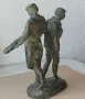 Работници, статуетка, фигура, пластика, патина, надпис и  спортист с бухалка, снимка 12